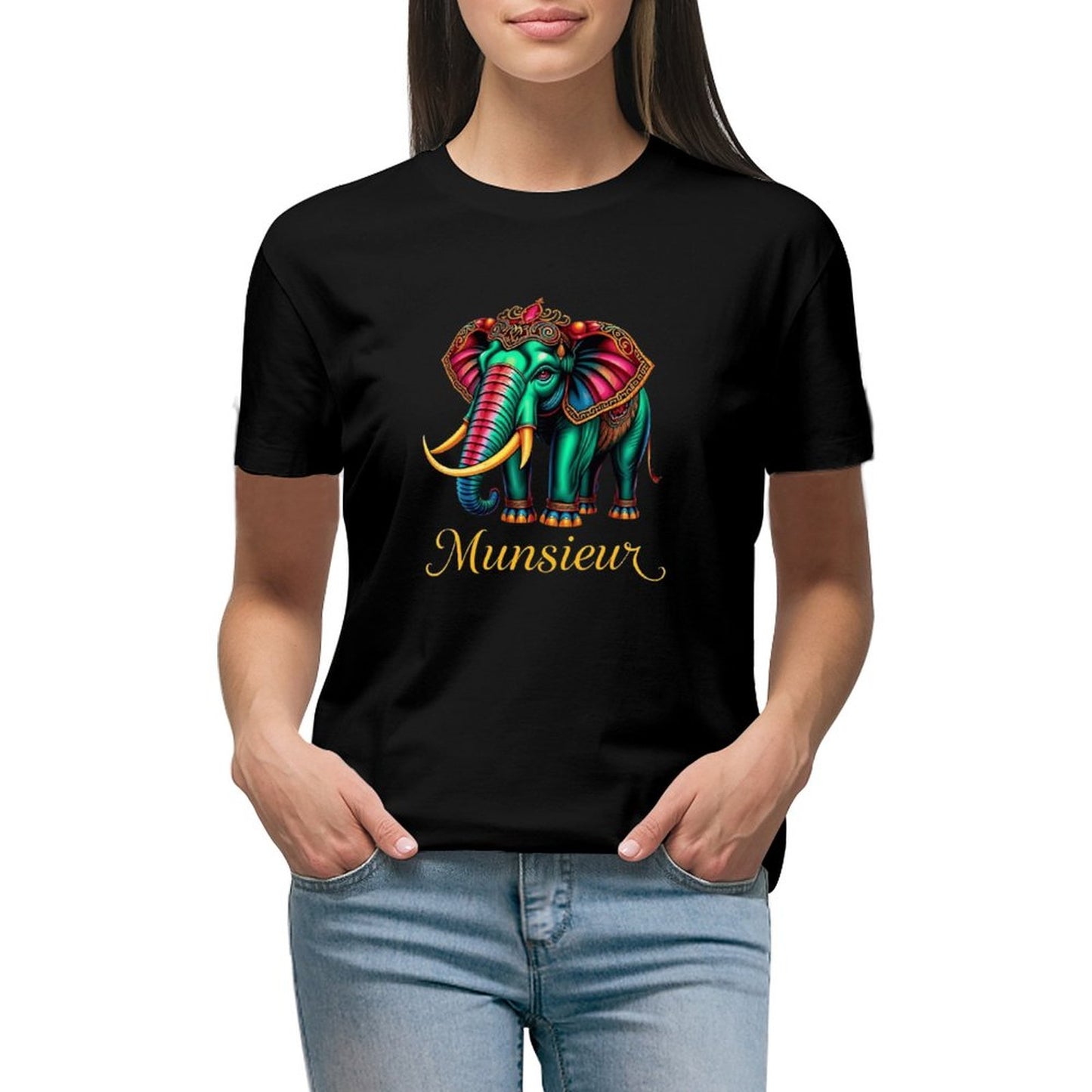 Munsieur T-Shirts for Women "Belaphant" Streetwear Design