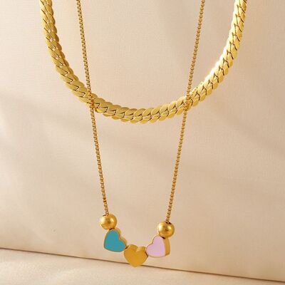 18K Gold-Plated Double Layered Necklace - Munsieur