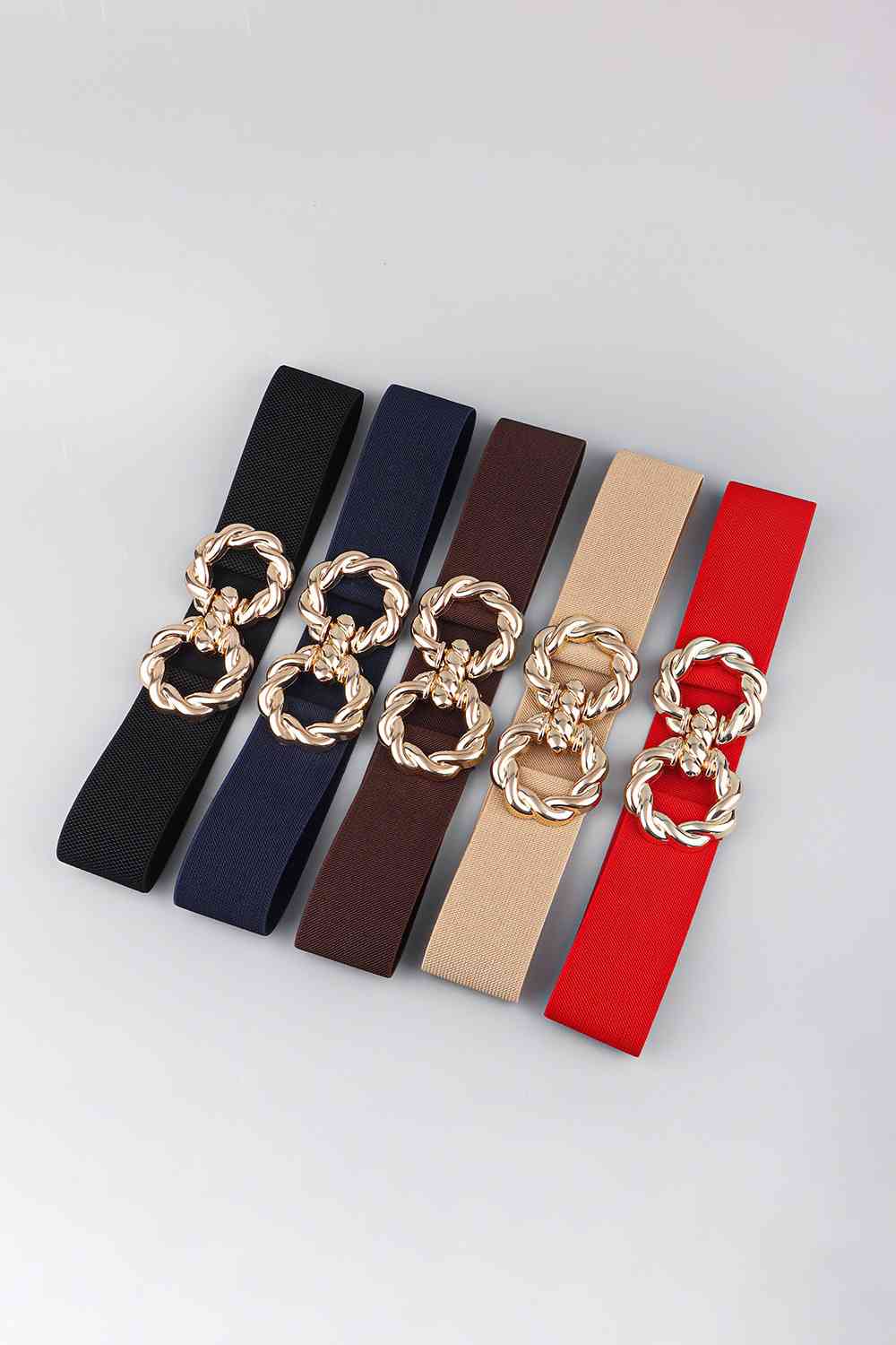 Zinc Alloy Buckle Elastic Belt - Munsieur