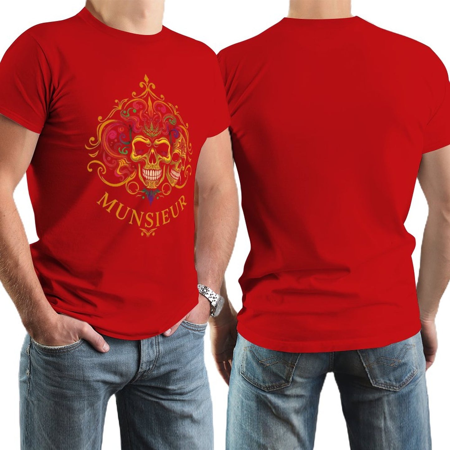 Men's Munsieur Brand Tee "Mardi Gras" Streetwear Design