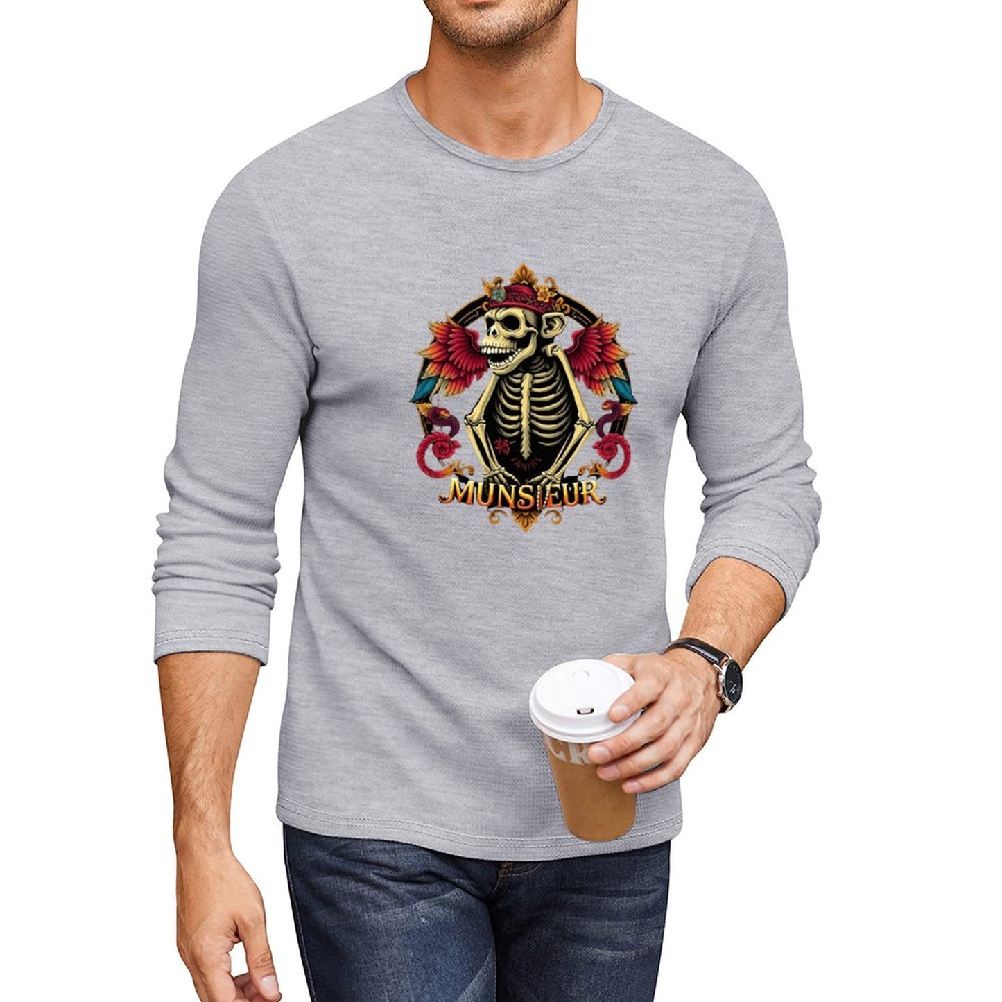 Munsieur Long Sleeve Tee for Men: A Timeless Classic for Any Occasion - Munsieur
