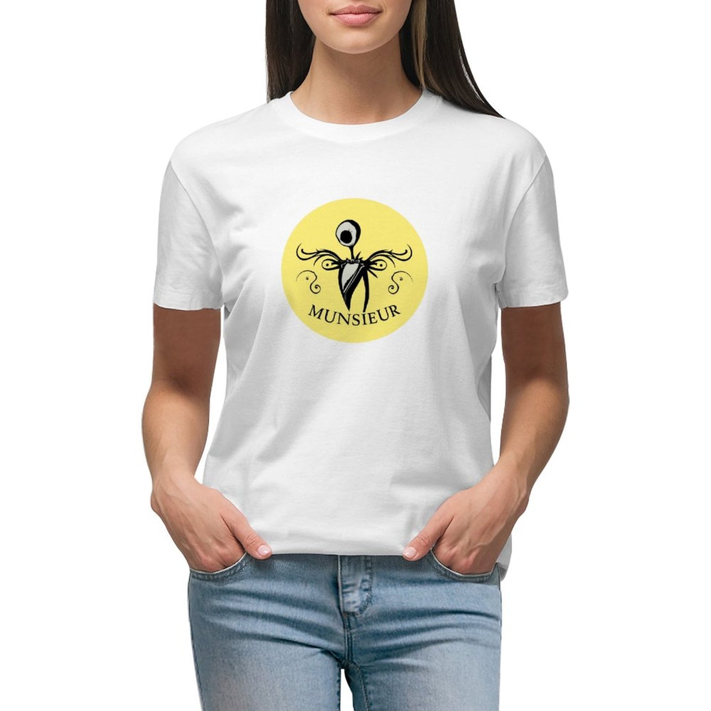 Women's Munsieur T-shirt Halloween Collection 'Grim" Designer Streetwear for Her