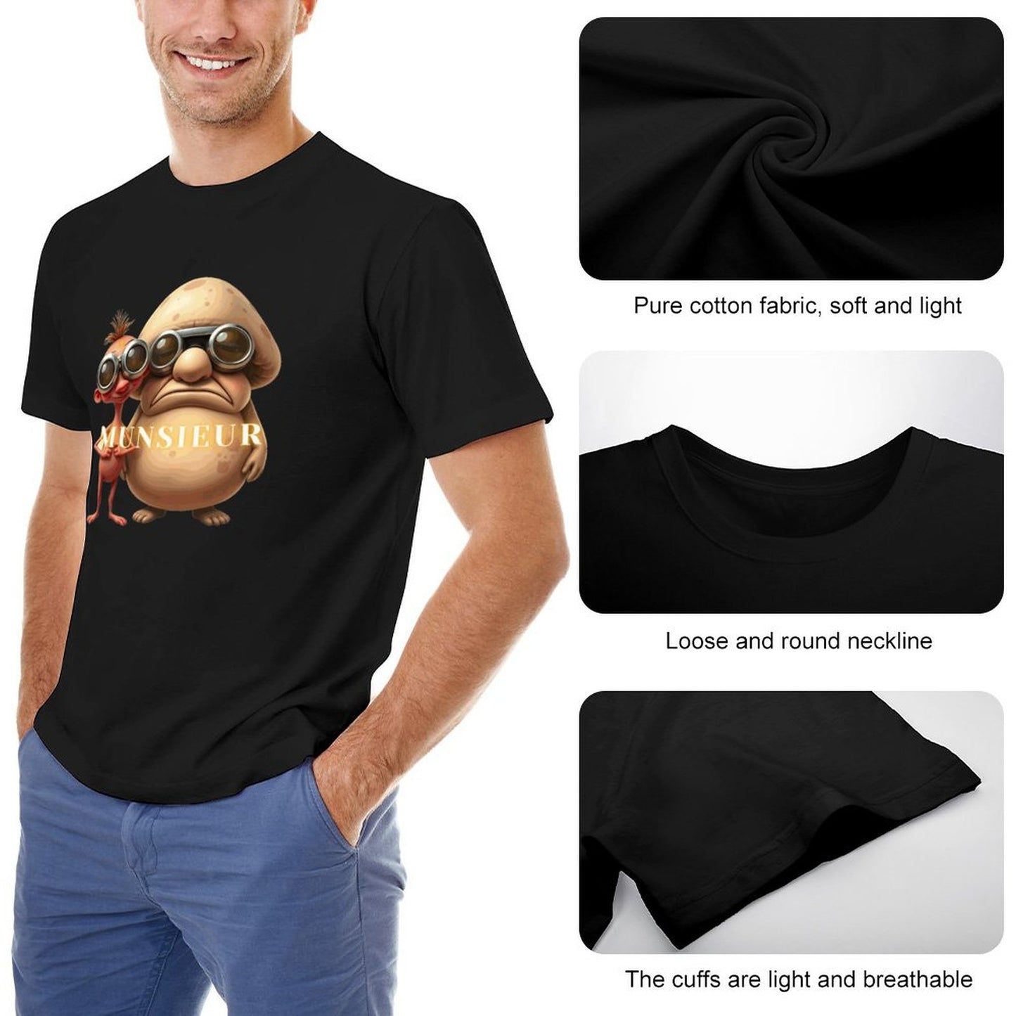 Munsieur Men's Tee "Stinky Pinky and Backdoor Bandit"