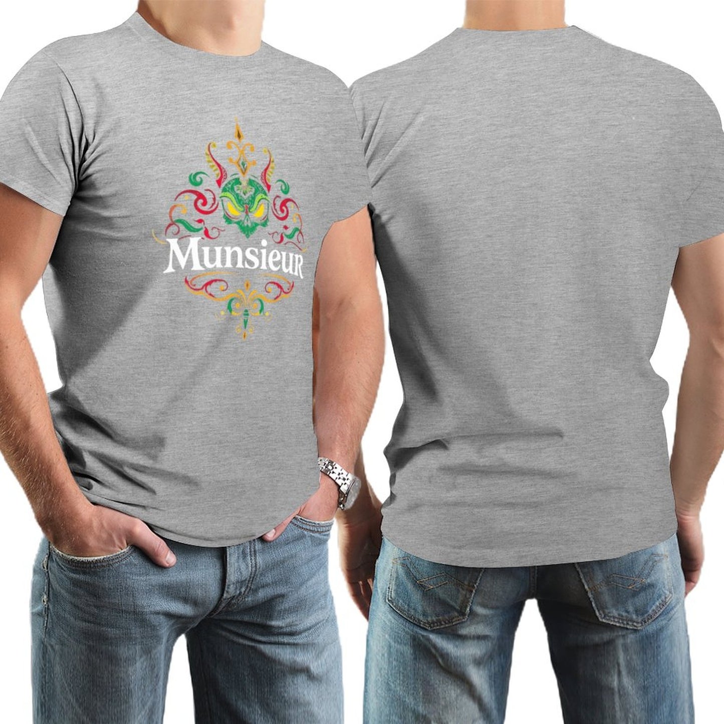 Munsieur Brand Tee for Men "Big Jin" Summer Streetwear Fashion