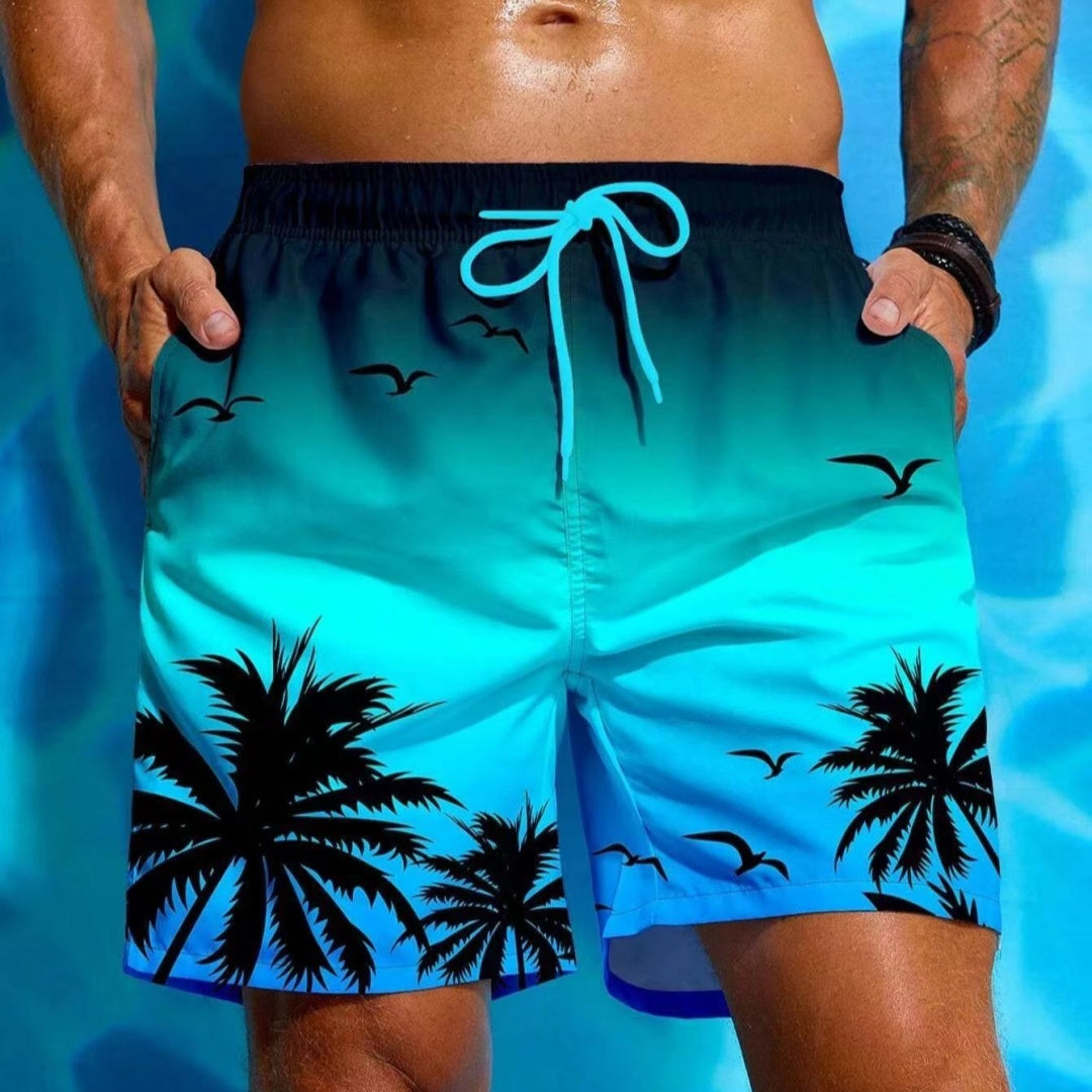 Graffiti 3D Casual Loose Assorted Men's Beach Shorts
