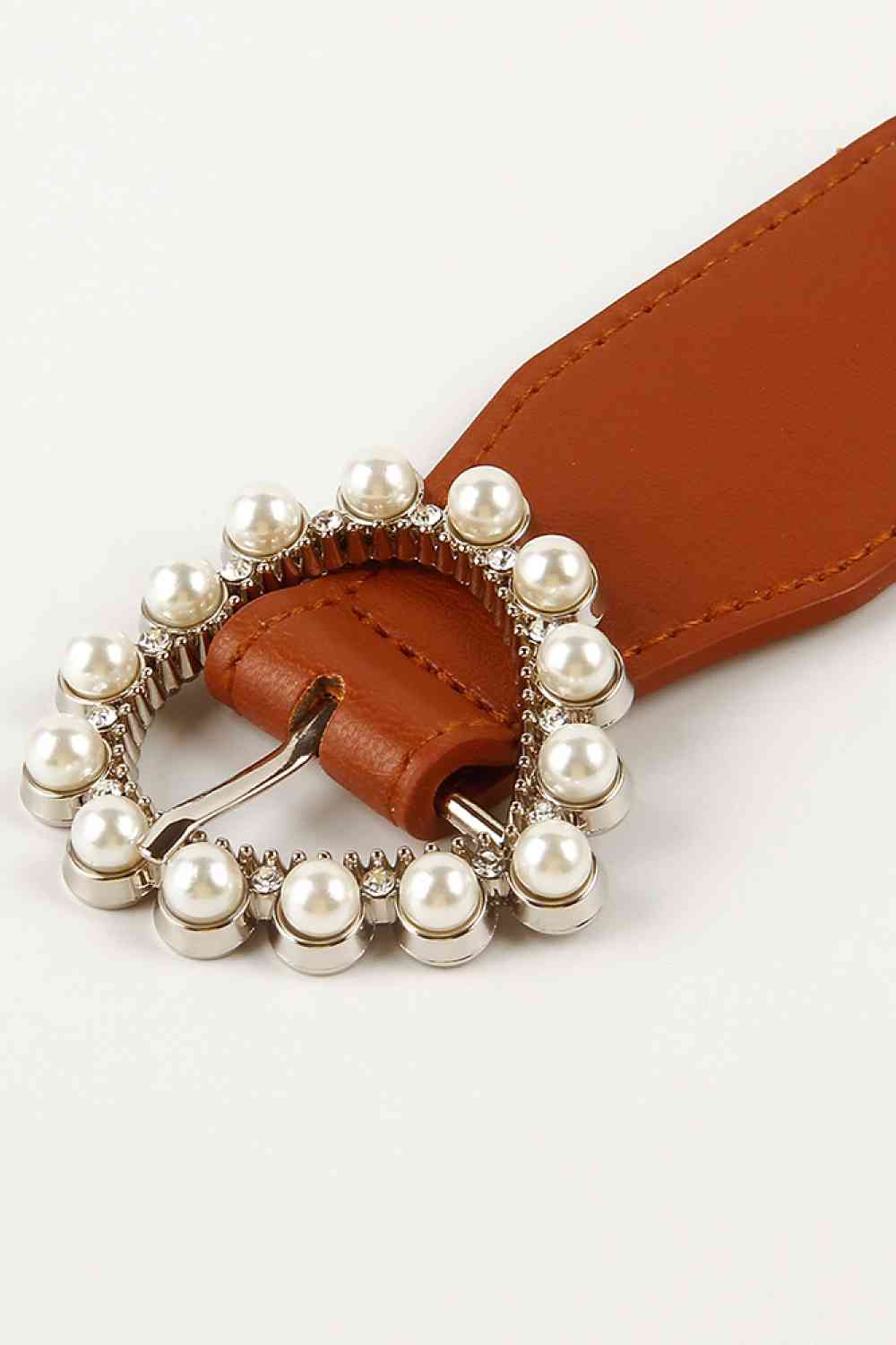 Pearl Buckle Elastic Belt - Munsieur