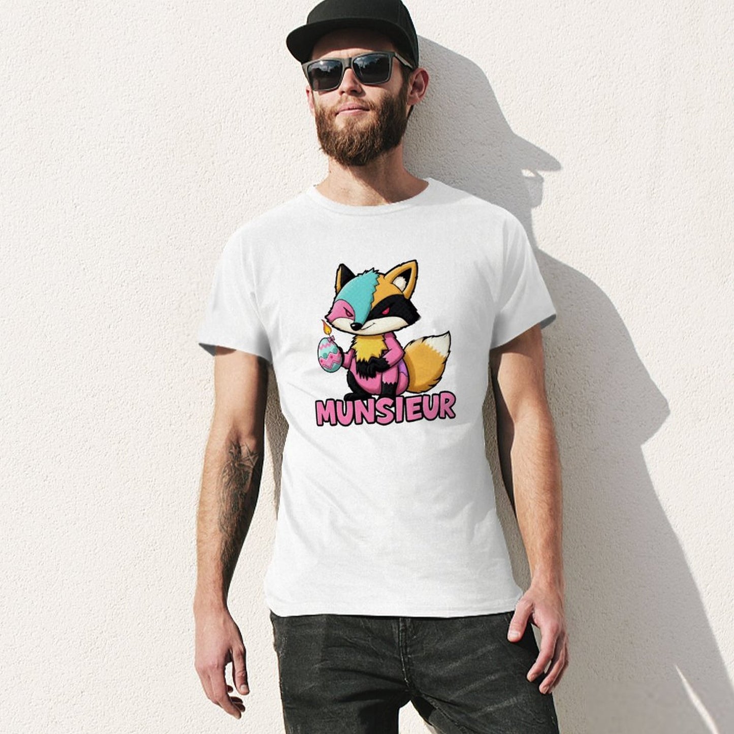 Munsieur Men's Tee Easter Collection "Sly Fox" Designer Tee