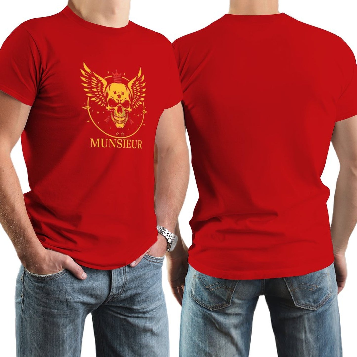 Men's Munsieur Branded Tee "Skull King" Streetwear Design