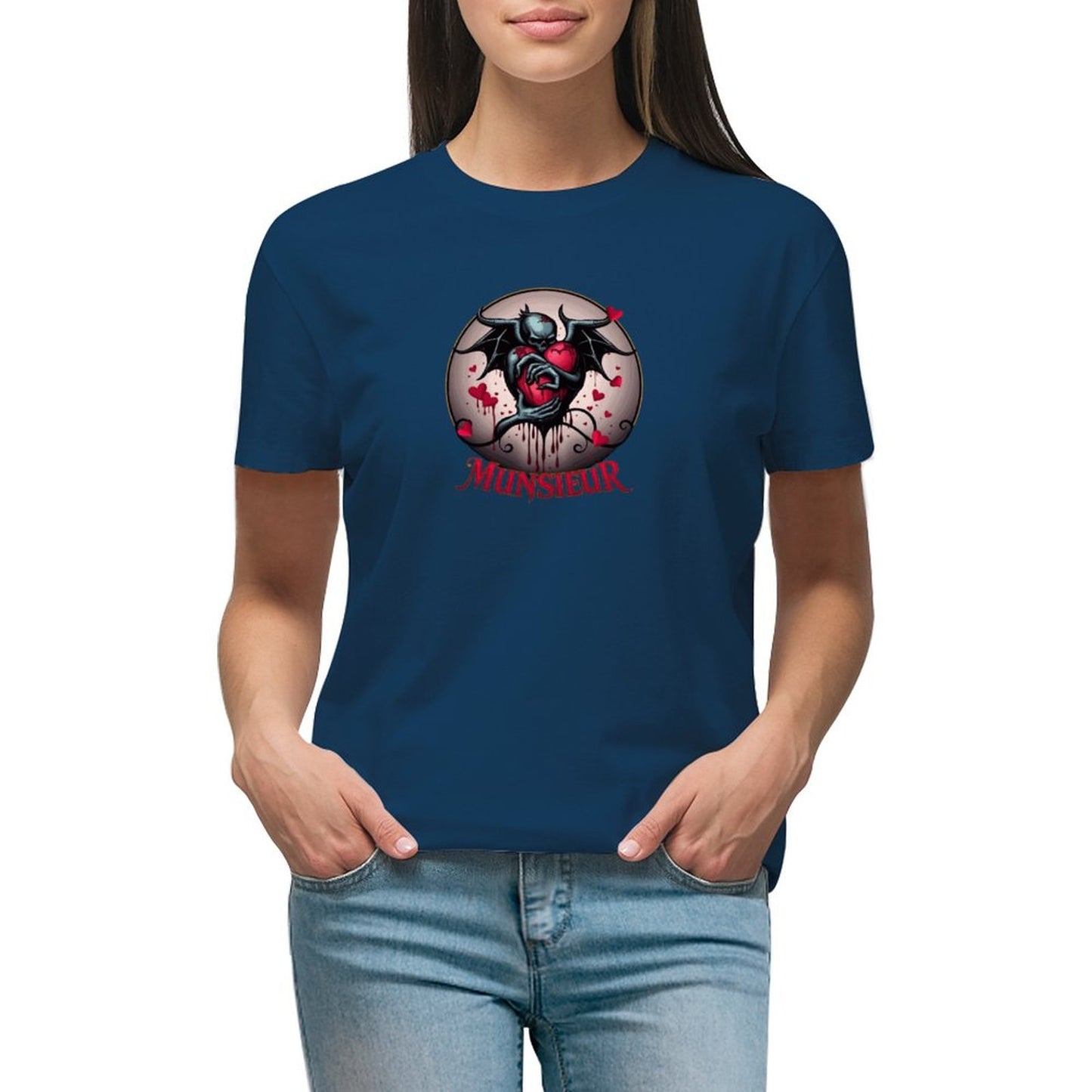 Munsieur T-Shirt for Women: Classic Simplicity with a Modern Edge for Her - Munsieur