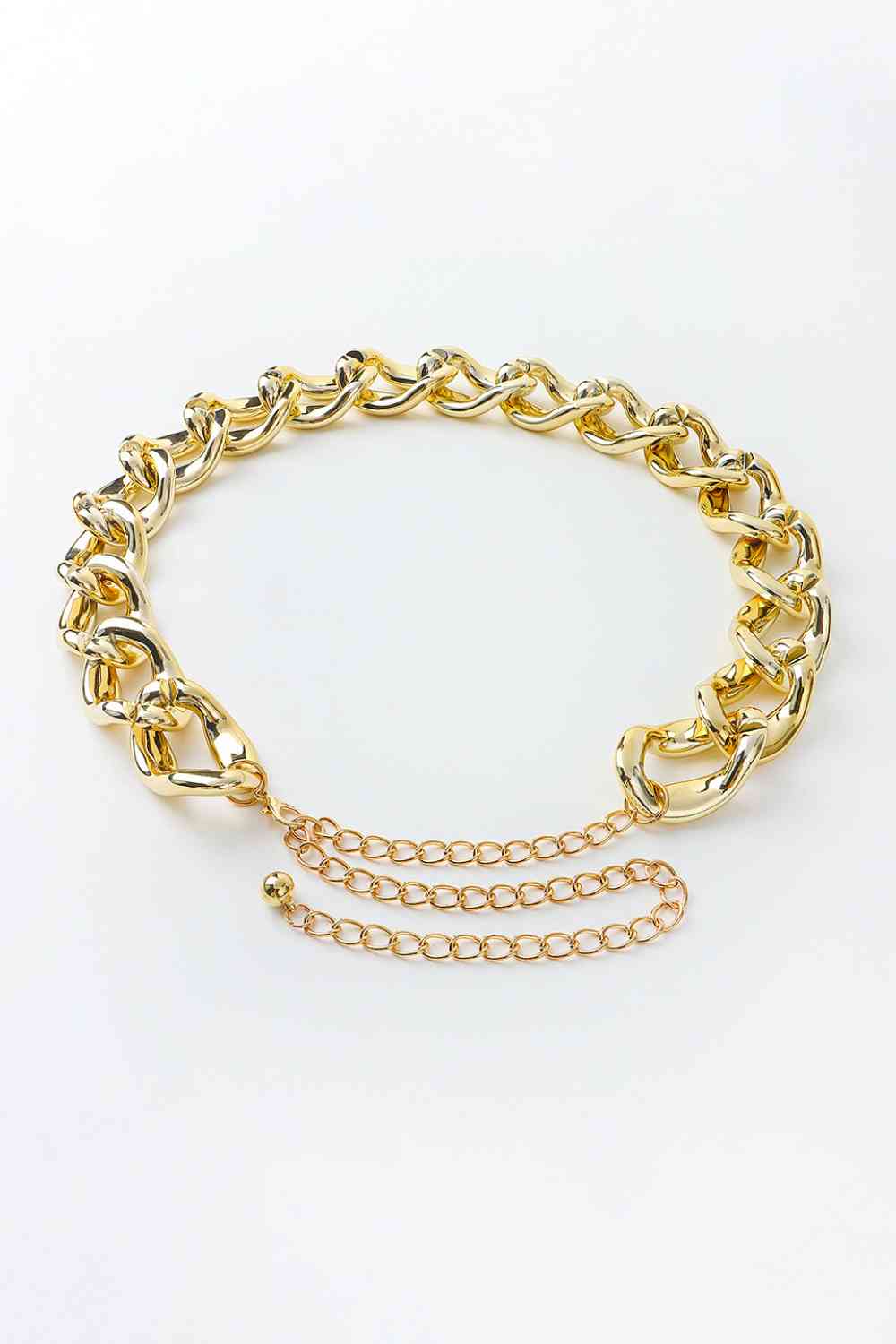1.2" Width Acrylic Curb Chain Belt - Munsieur
