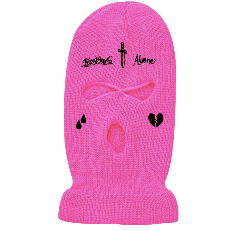 Knitted Hat Mask Streetwear Fashion