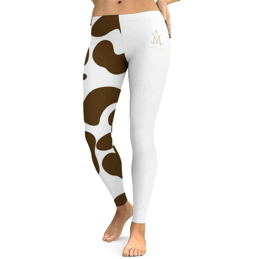 Munsieur Luxury Streetwear Leggings Cow Print - Munsieur