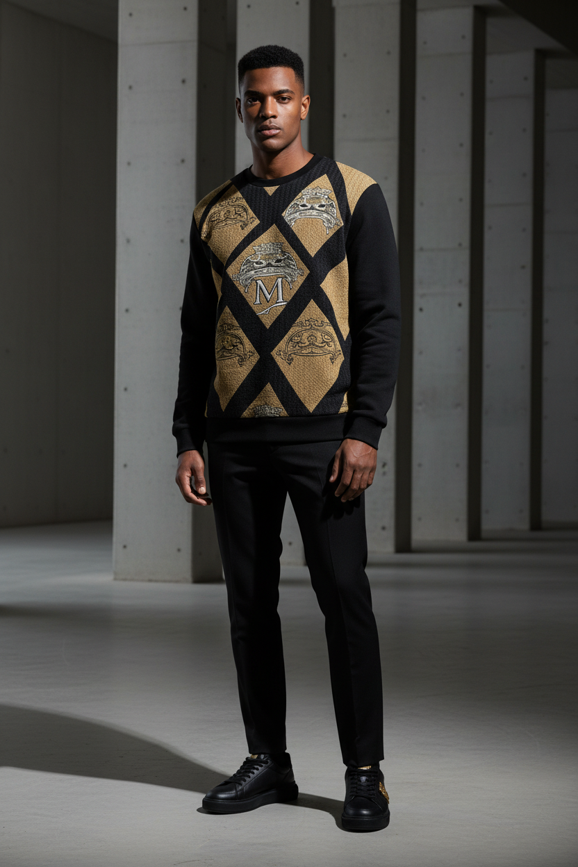 Men's Cotton Hoodie - All-Over Print Pullover | MUNSIEUR