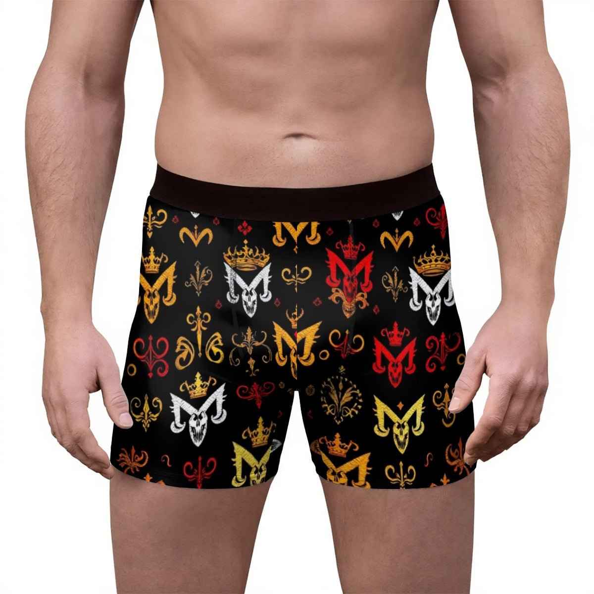 MUNSIEUR All-Over Print Men's Stretch Boxer Briefs