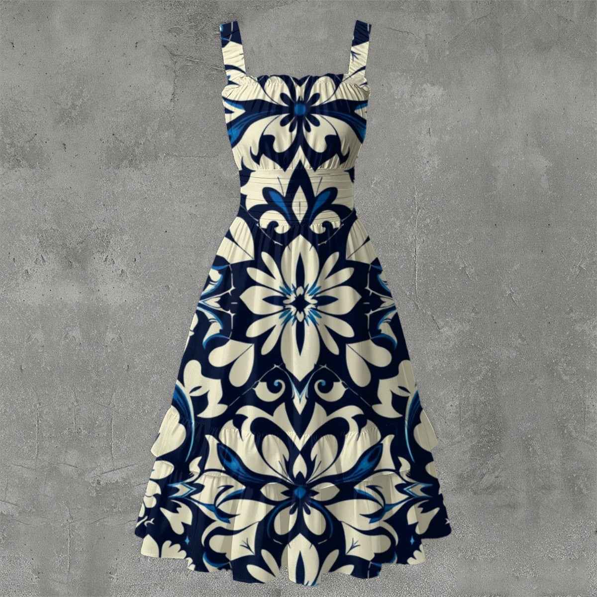 MUNSIEUR All - Over Print Women‘s Ruffle Hem Dress - Munsieur