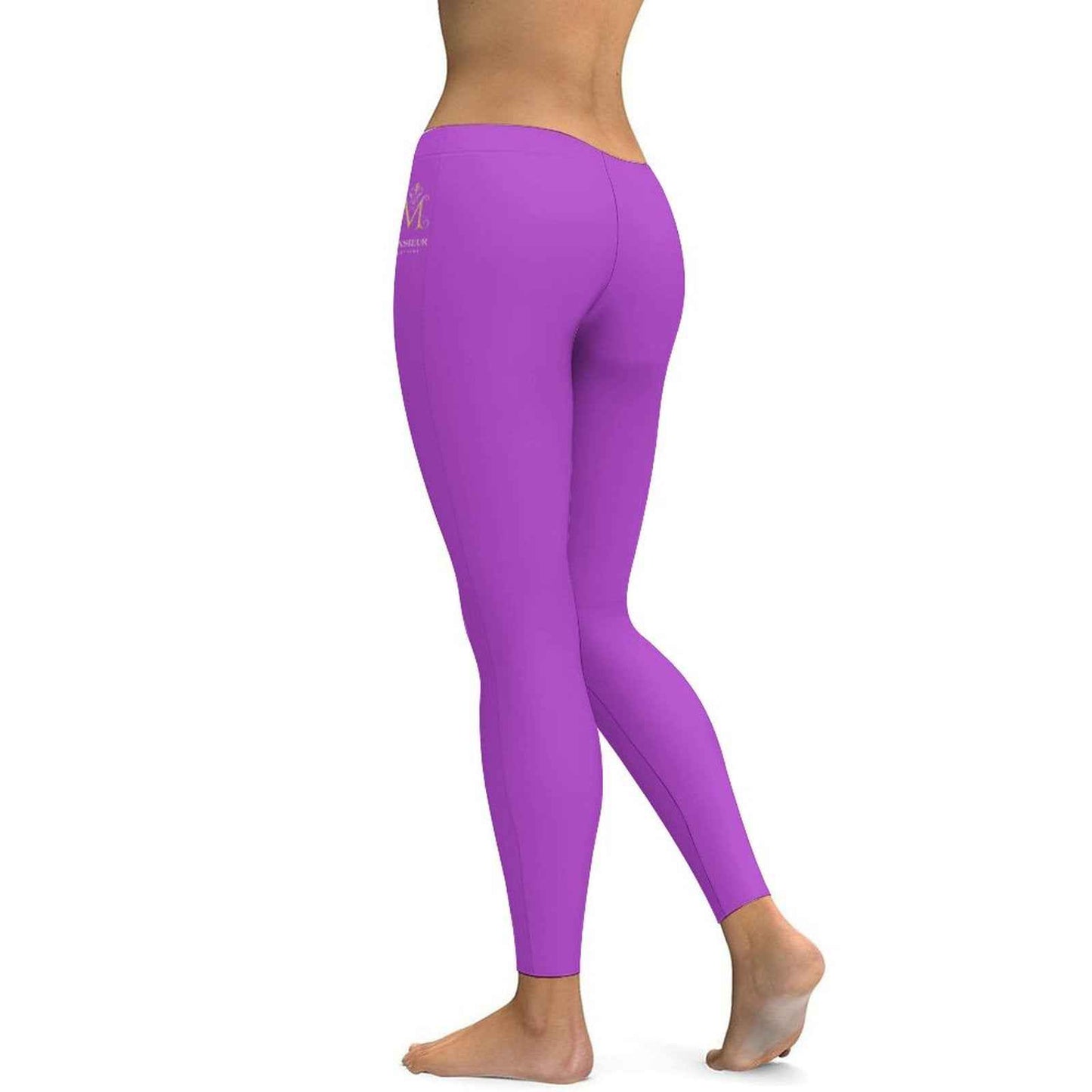 Munsieur Fashion Leggings in Vibrant Purple - Munsieur