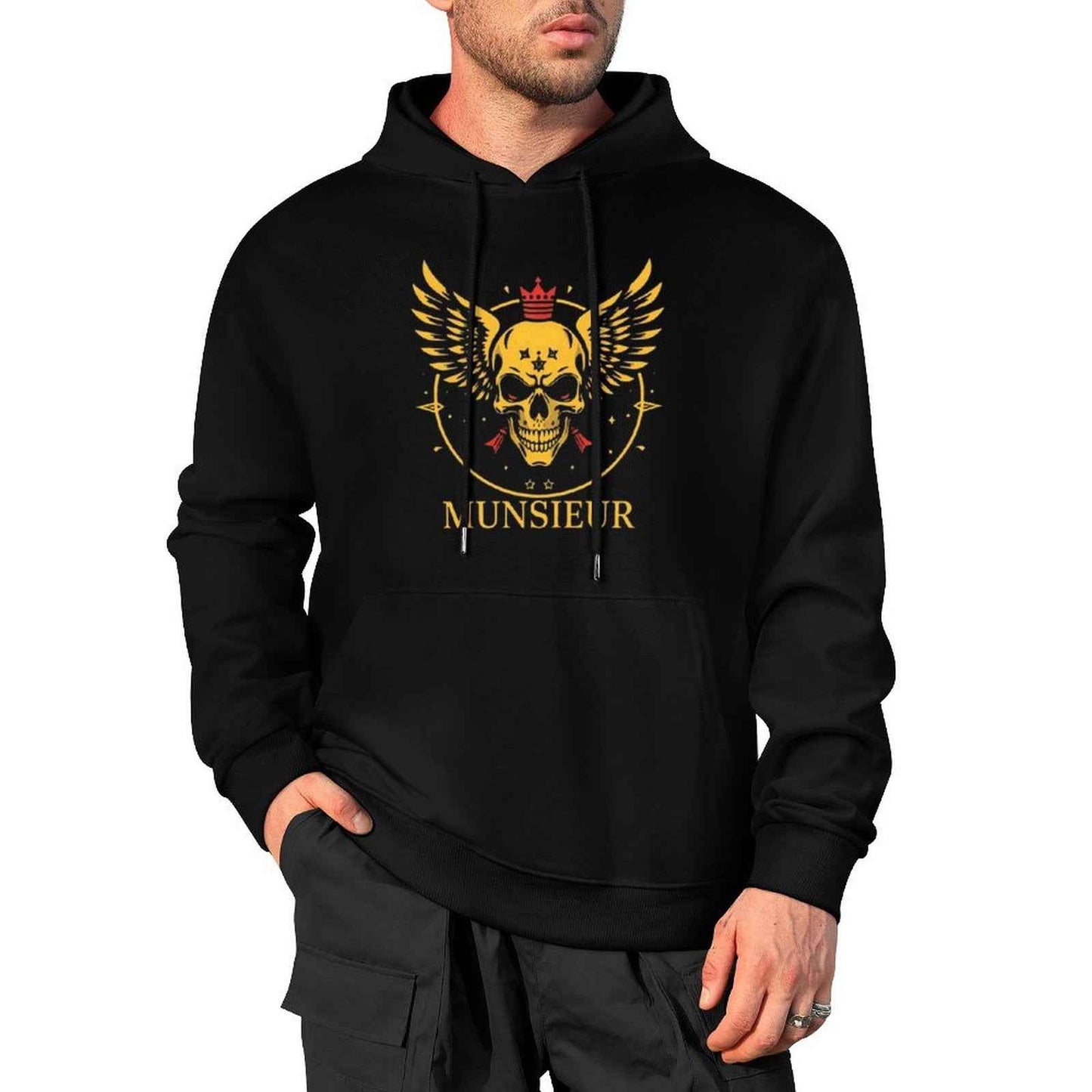 Munsieur Skull Design Hoodie for Urban Fashion - Munsieur
