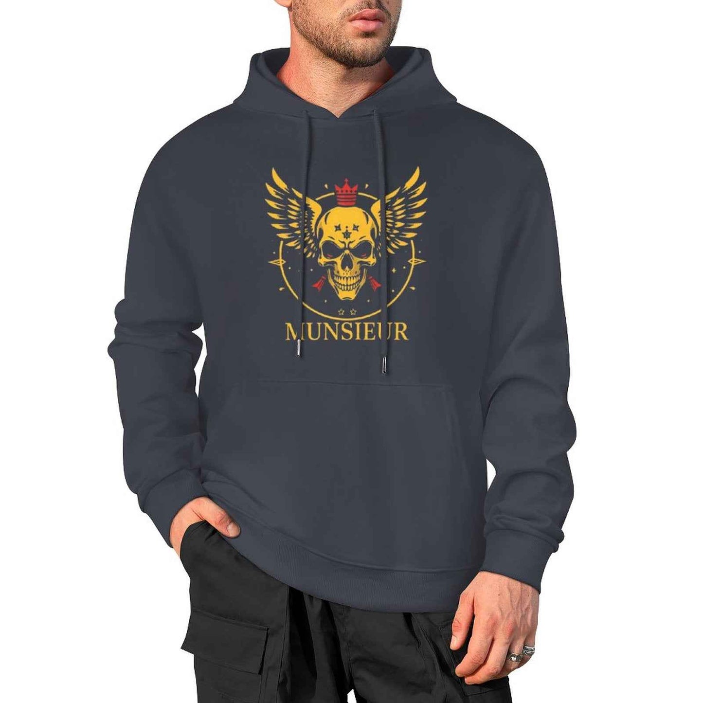 Munsieur Skull Design Hoodie for Urban Fashion - Munsieur