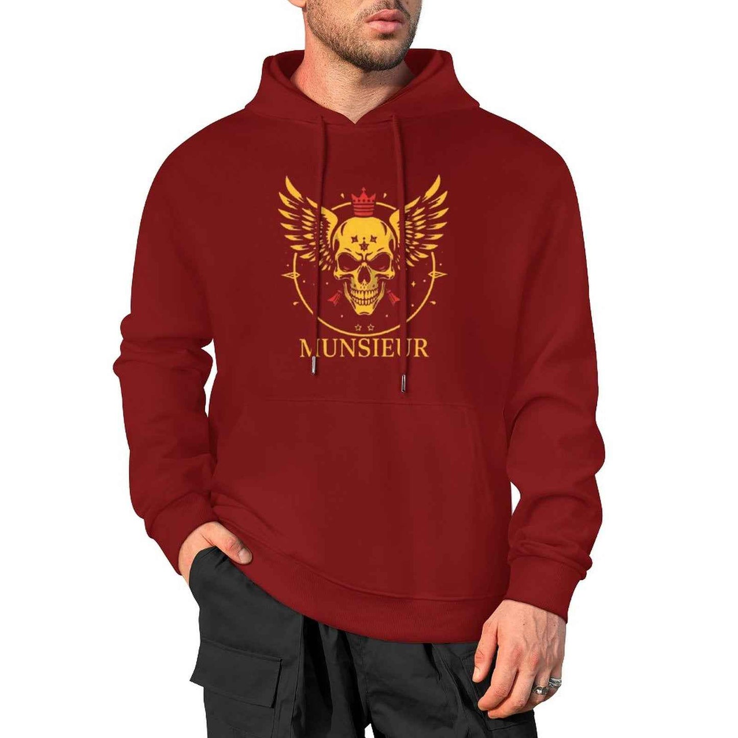 Munsieur Skull Design Hoodie for Urban Fashion - Munsieur
