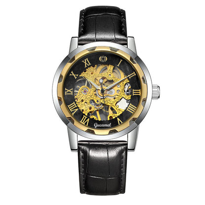 Strip Hollow Gold Manual Mechanical Watch