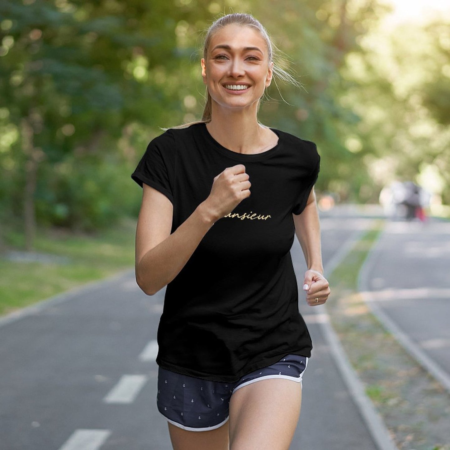 Women's Munsieur Brand T-shirt Comfortable Cotton Casual Streetwear