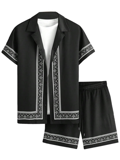 Munsieur Vacay Hawaiian Shorts Set Men's - Munsieur