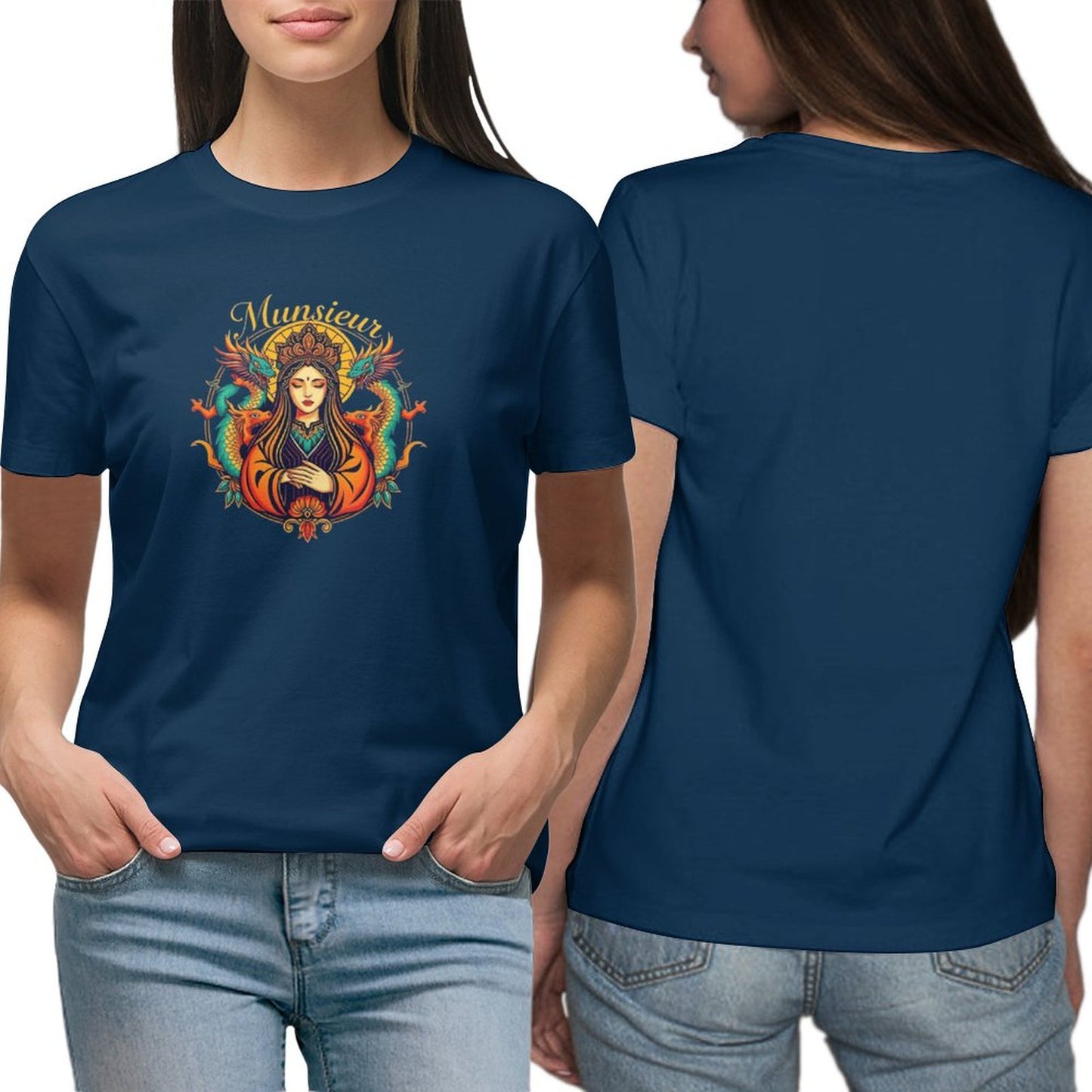 Munsieur T-Shirt for Women: Timeless Simplicity with a Premium Fit - Munsieur