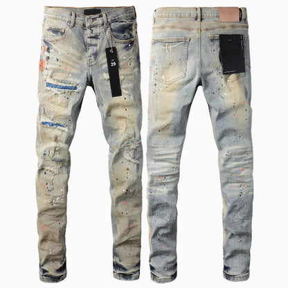 Men's Street Designer Solid Color American Retro Hip Hop Fashion Pants Shipping Included