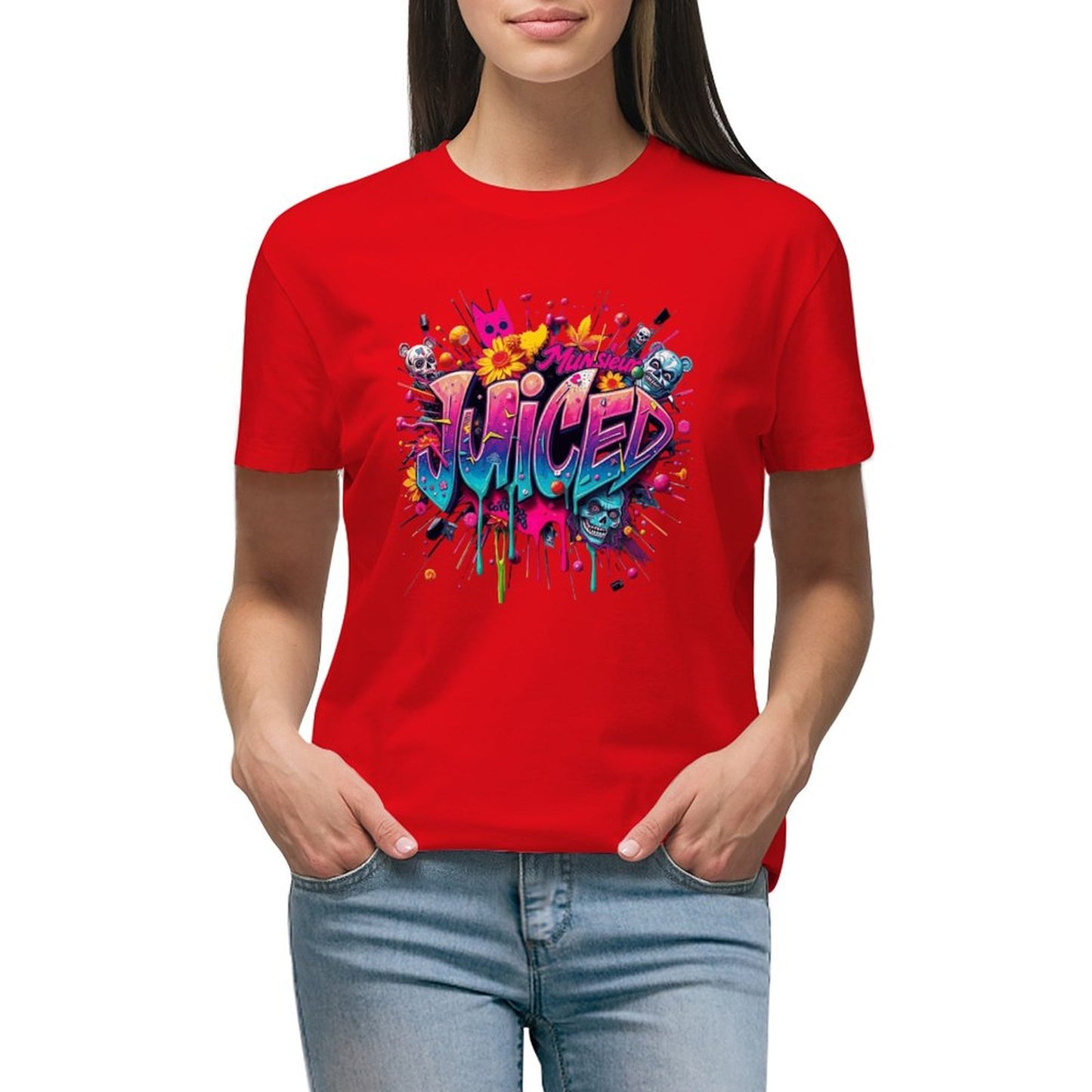 Women's T-shirt Streetwear Design "Juiced" Crown Co. 👑