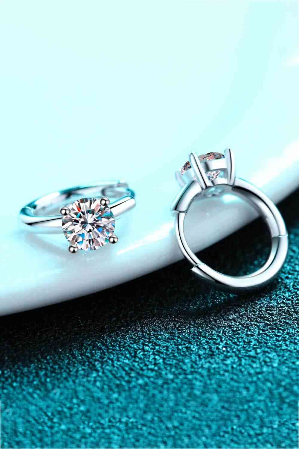 Moissanite Huggie Earrings - Munsieur