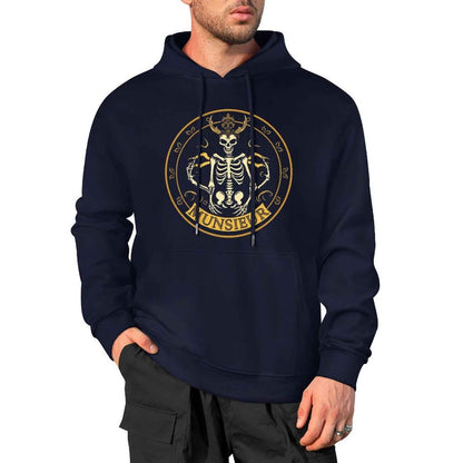 Munsieur Shadow Reaper: Luxe Skull Hoodie for Men - Munsieur