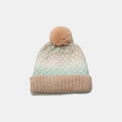 Gradient Knit Hat with Pompom - Munsieur