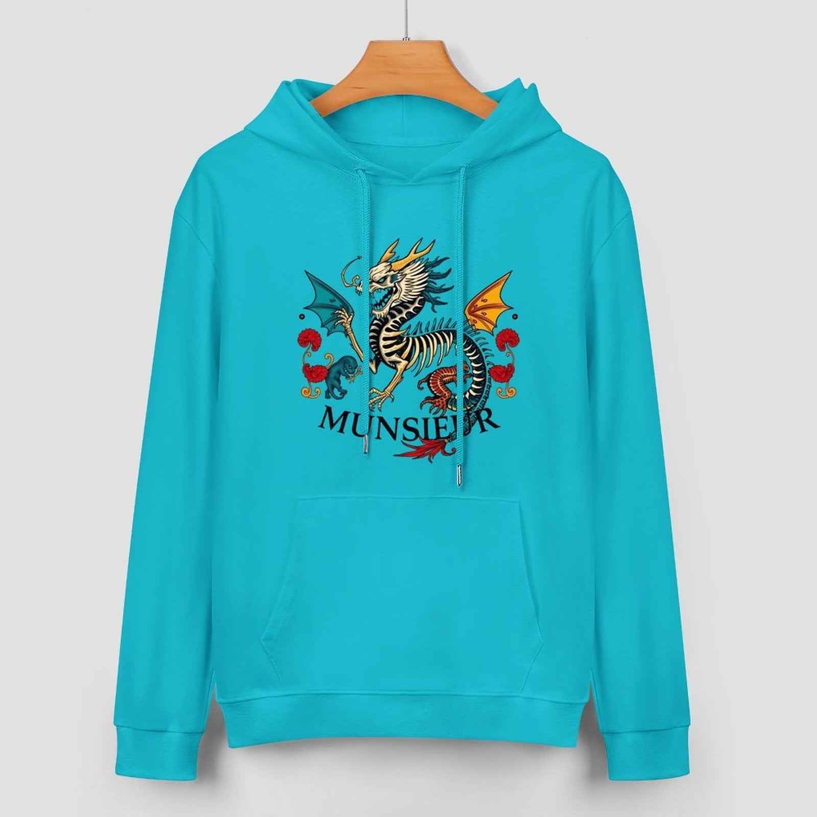 Munsieur Inferno Crest: Dragon Hoodie for Men - Munsieur