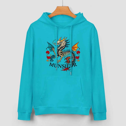 Munsieur Inferno Crest: Dragon Hoodie for Men - Munsieur