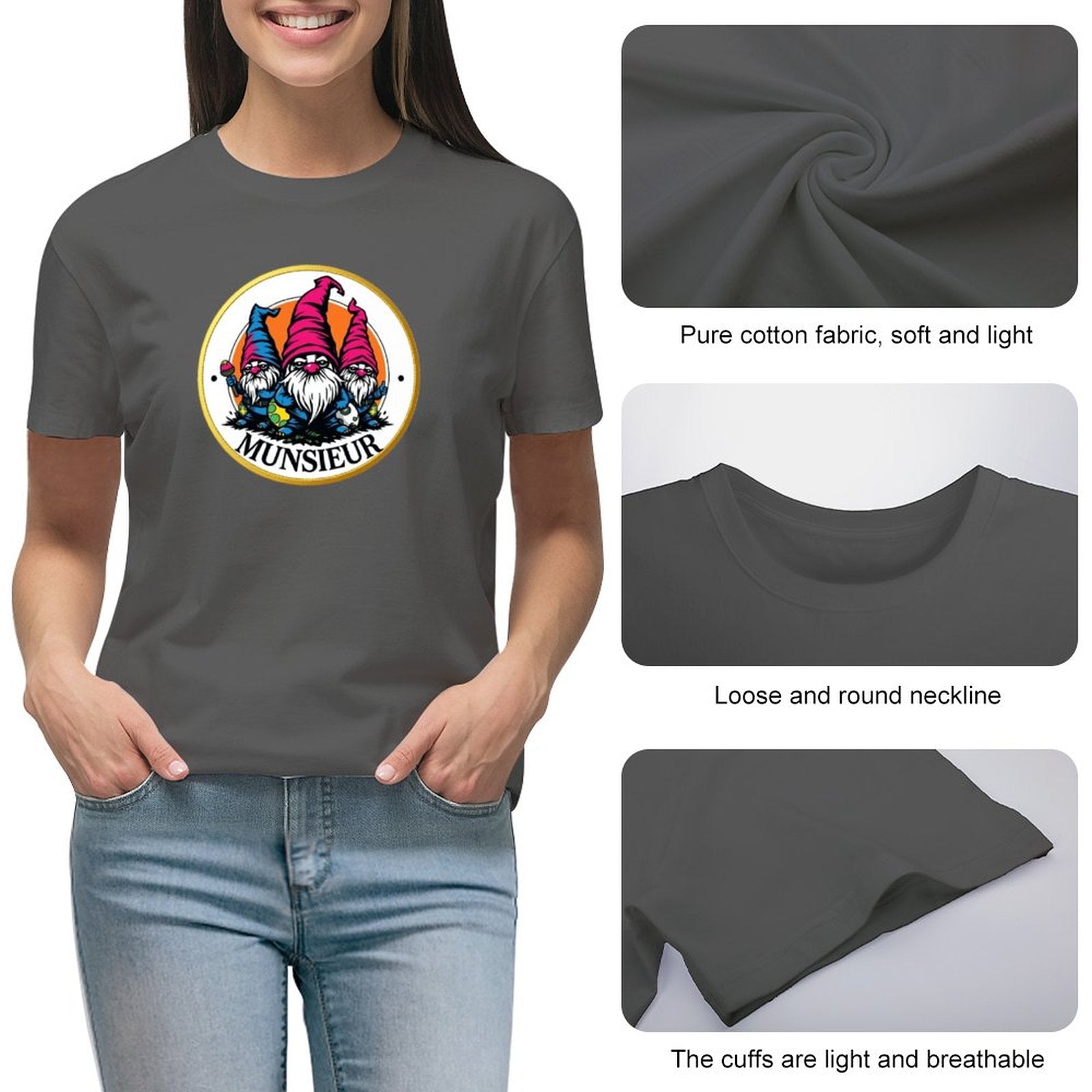 Discover Munsieur Women's Premium Women's T-Shirts for a Chic, Casual Look for Her - Munsieur