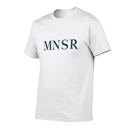 Munsieur Men's Tee Cotton Signature Print Design "MNSR"