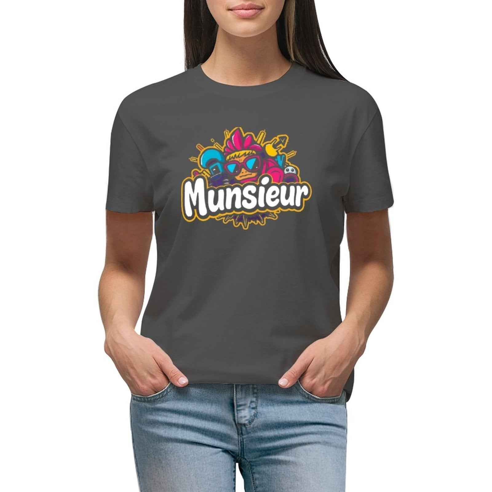 Munsieur T-Shirt for Women: Designed for Comfort, Styled for Impact for Her - Munsieur