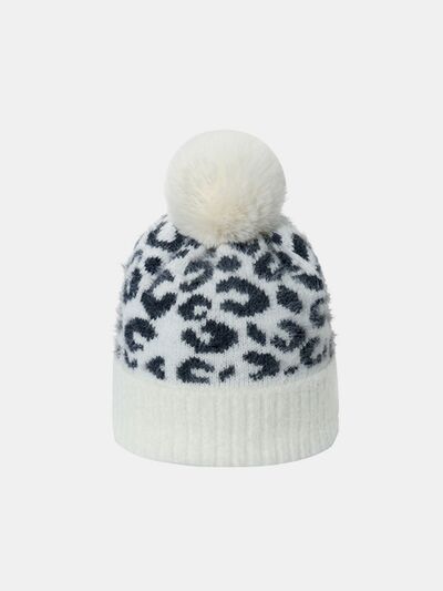 Leopard Hat with Pompom - Munsieur