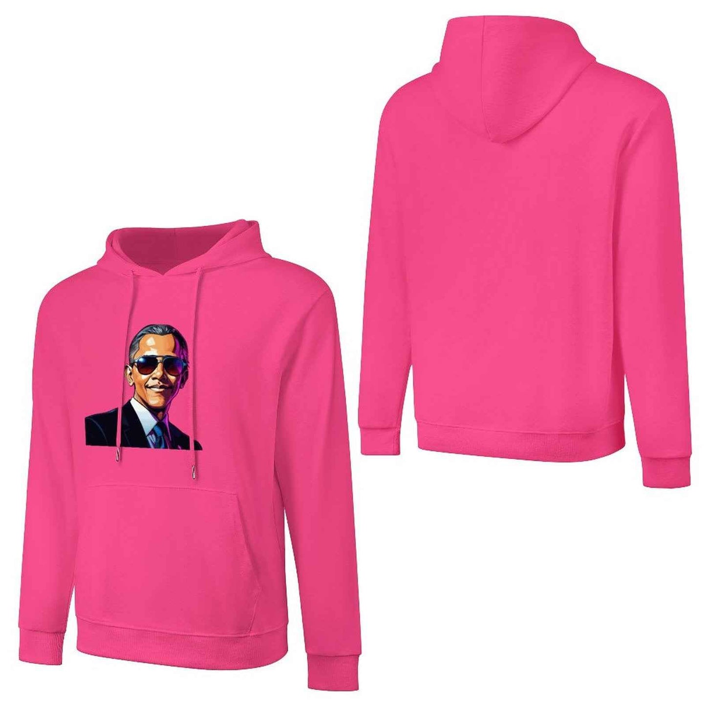 Men's Hoodie "Obama" Crown Co. 👑 Comfortable Cotton Design Streetwear