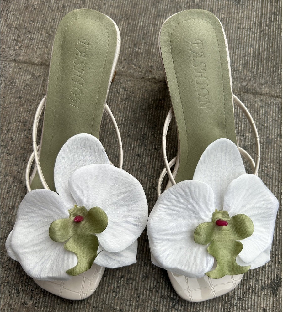 Women's New Flower High Heels