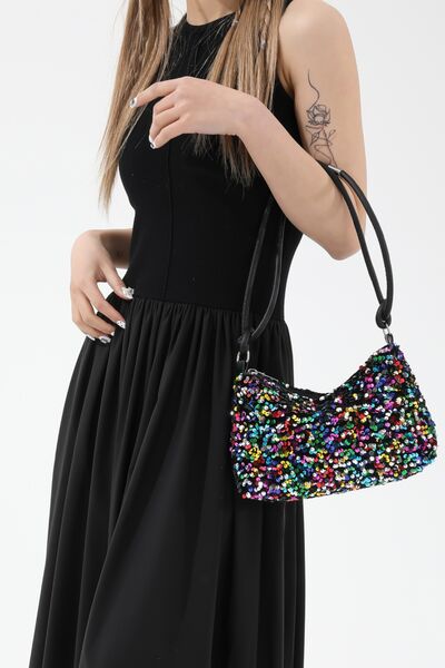 Sequin Double Strap Shoulder Bag - Munsieur