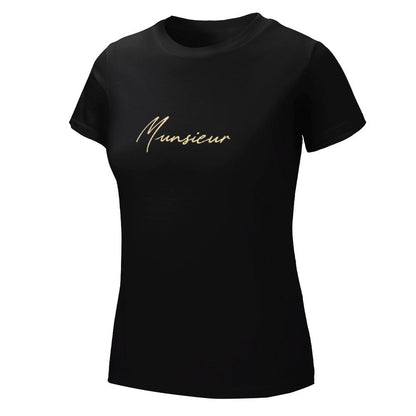 Women's Munsieur Brand T-shirt Comfortable Cotton Casual Streetwear