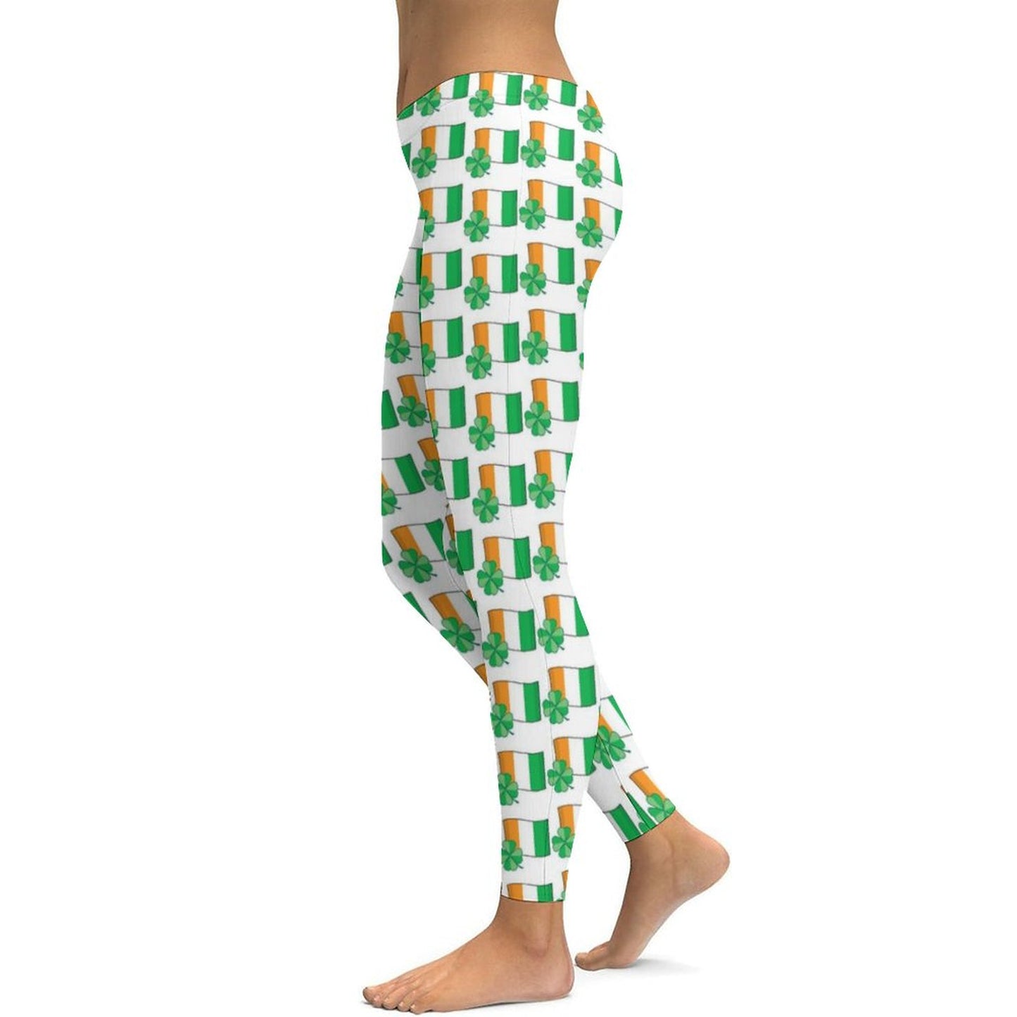 Munsieur St. Patrick's Day Collection Women's Hot Yoga Stretch Leggings