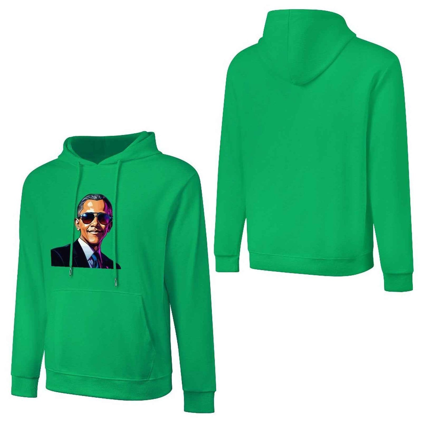 Men's Hoodie "Obama" Crown Co. 👑 Comfortable Cotton Design Streetwear