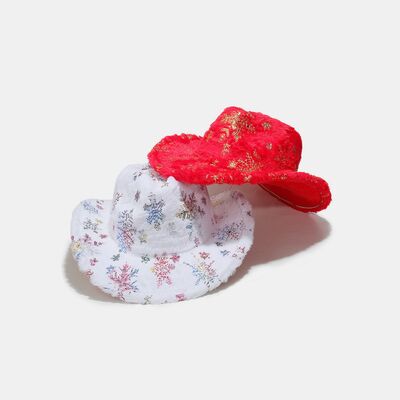 Fuzzy Snowflakes Polyester Hat - Munsieur