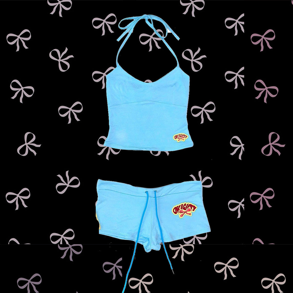 Camisole American Super Two-piece T-shirt Set