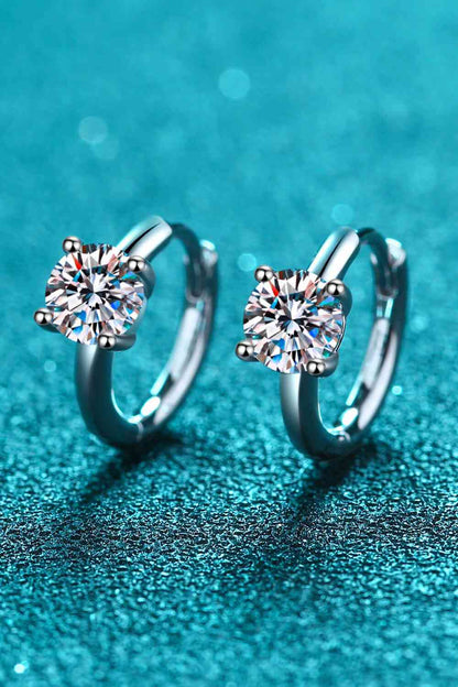 Moissanite Huggie Earrings - Munsieur