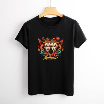 Munsieur T-Shirt for Women: Classic Comfort with a Contemporary Twist for Her - Munsieur