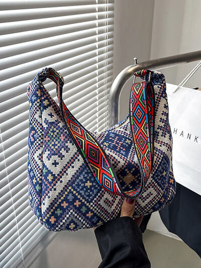Geometric Adjustable Strap Crossbody Bag - Munsieur
