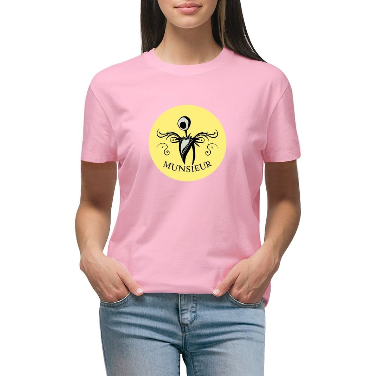 Women's Munsieur T-shirt Halloween Collection 'Grim" Designer Streetwear for Her